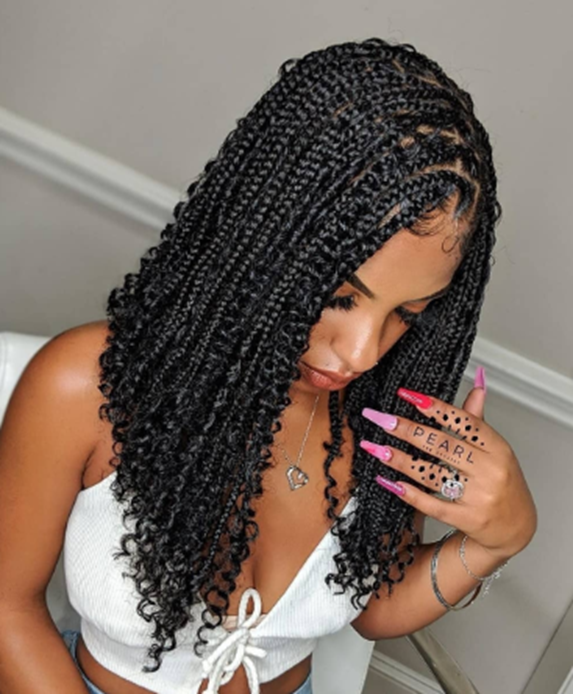 The Knotless Bob Braids Hairstyle
