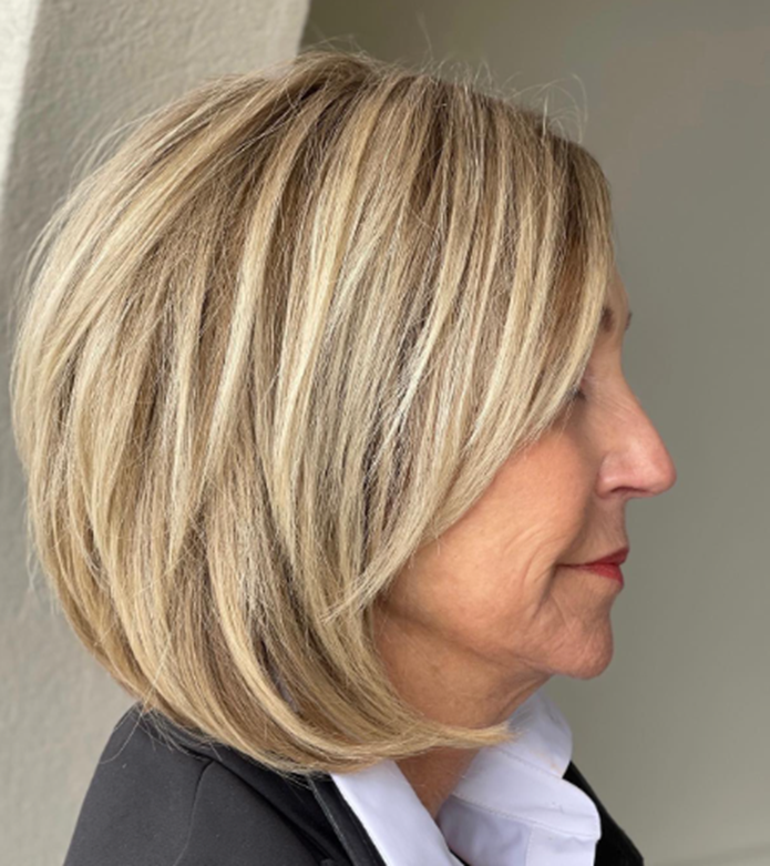 Typical Bob Hairstyle For Women Over 60
