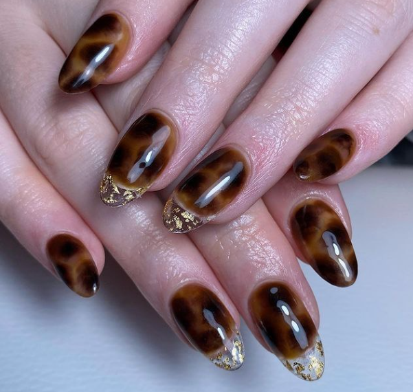 cheeta nails design