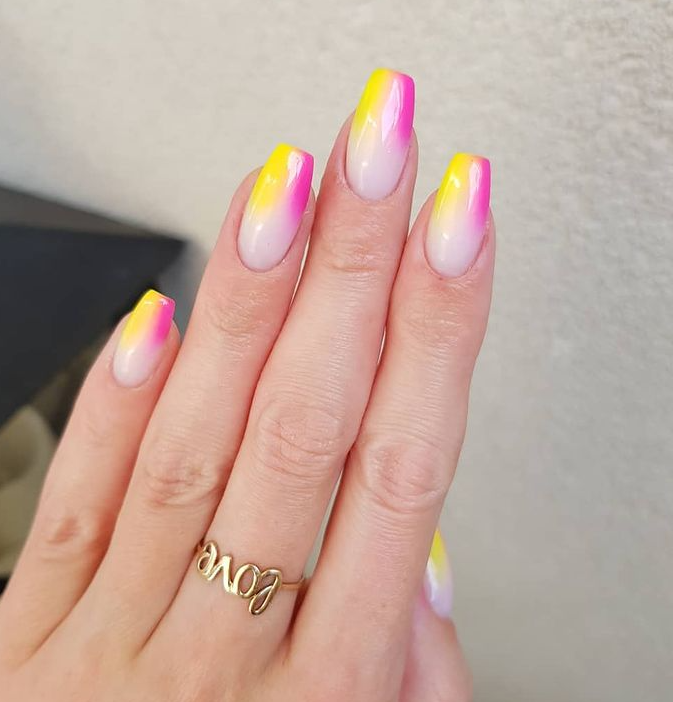 neon nail design