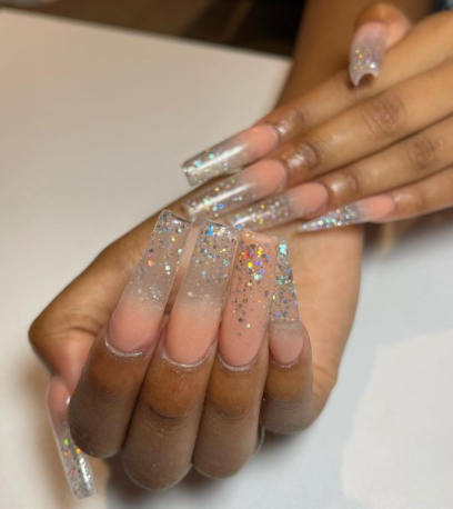 glitter nails design