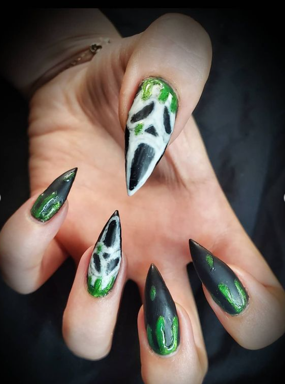 ombre stiletto nail designs