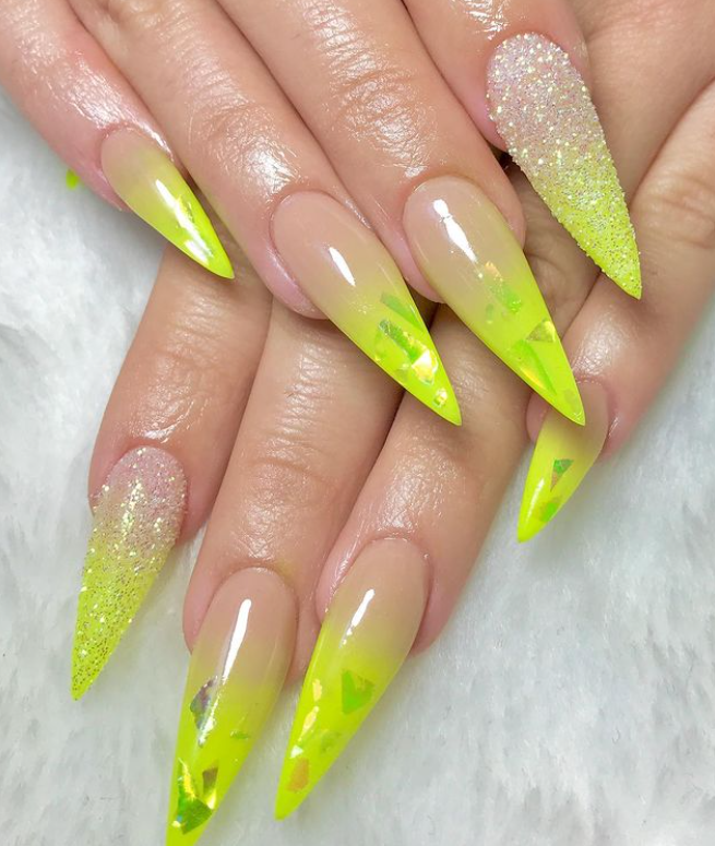 neon nail art
