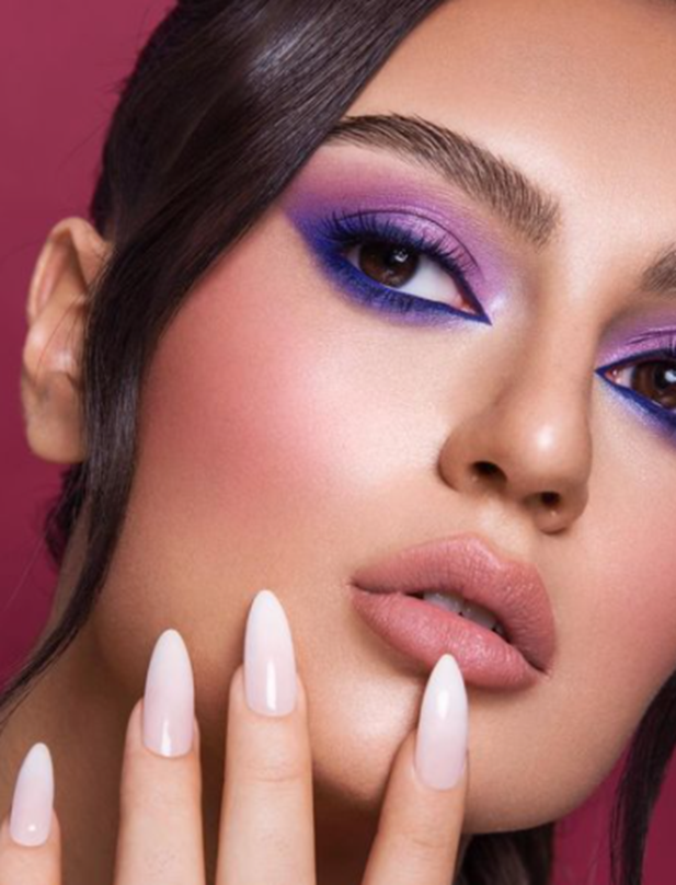 purple makeup look