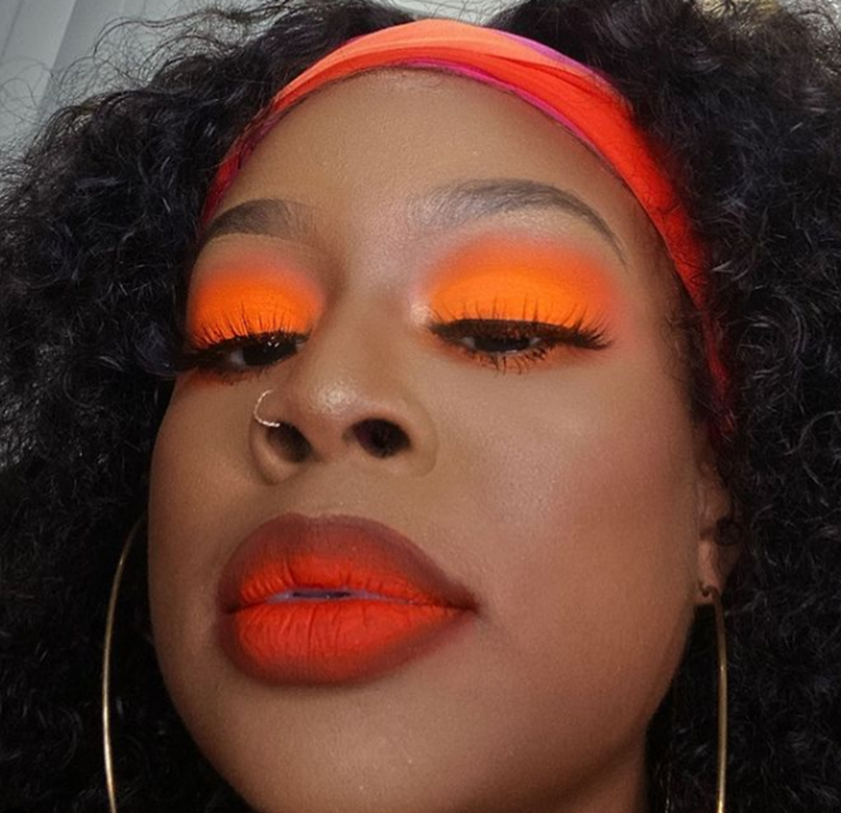 Dark Shade Of Orange Makeup Looks