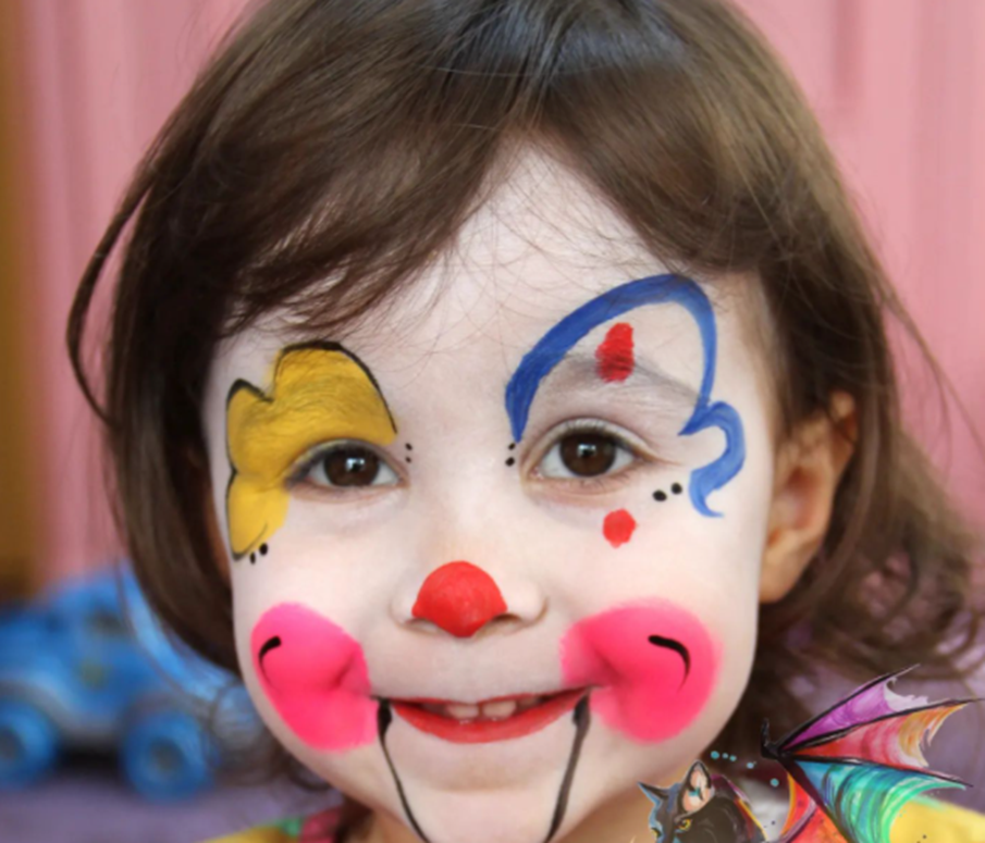 baby clown makeup
