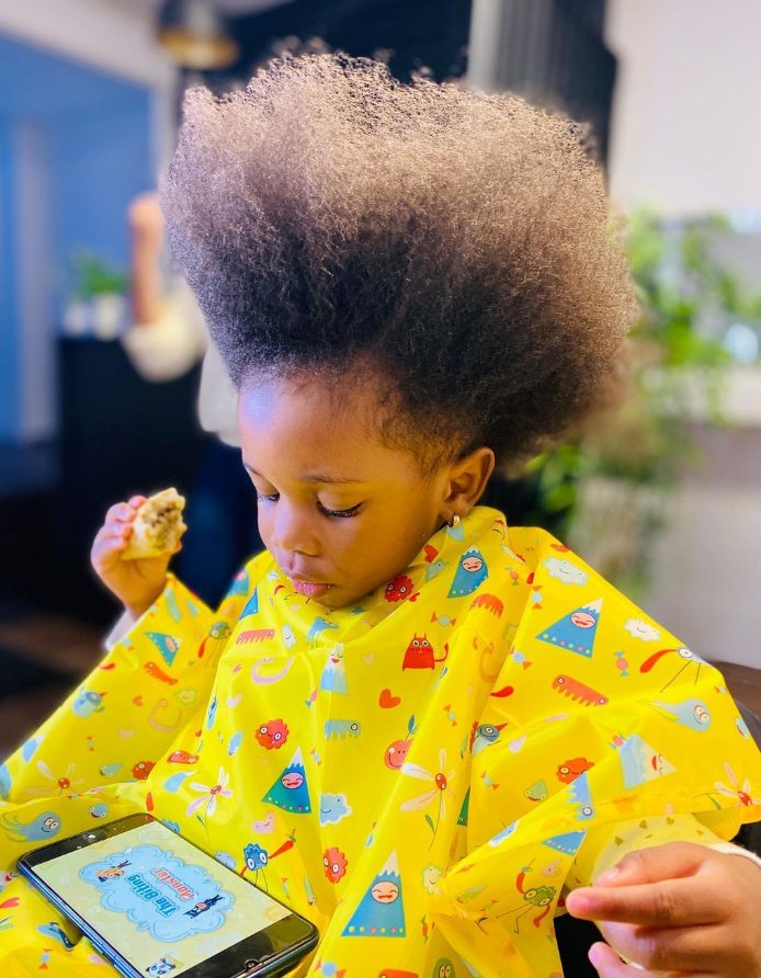 Afro Puff Little Black Girl Hairstyle