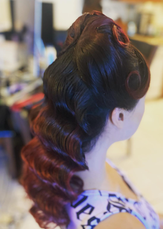 Alizz Curly Vintage Retro Hairstyle
