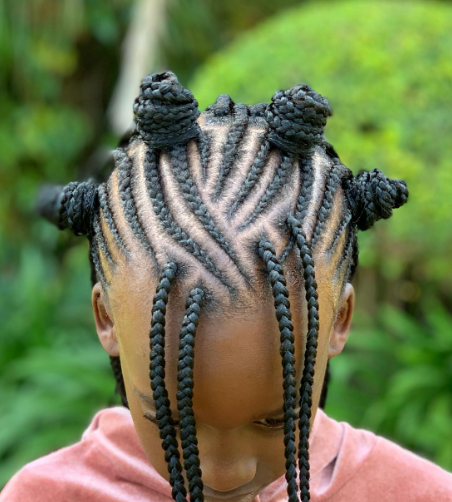 Bantu Knots Tribal Cornrow Hairstyle