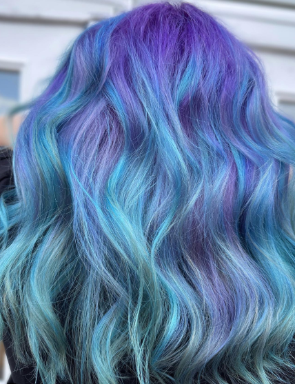 Beautiful Pastel With Blue And Purple Hair Ideas