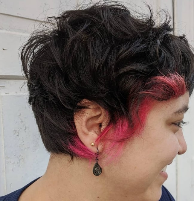 Black And Pink Mixed  