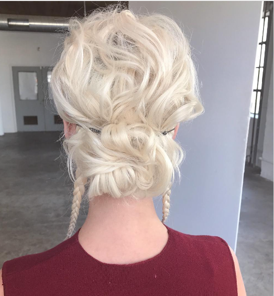 Blond Braid With Prom Hairstyles