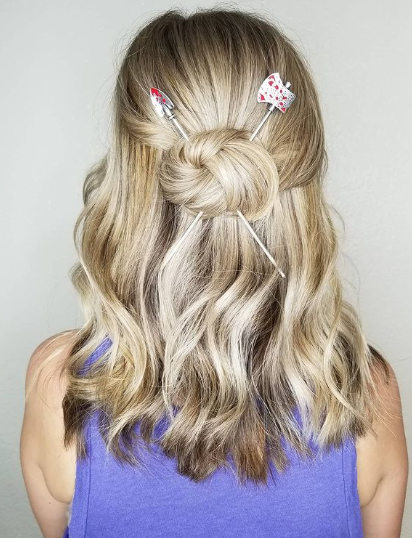 Blonde Homecoming Hairstyle