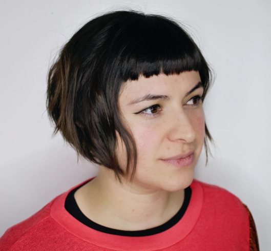 Bob With Bangs Messy Short Hairstyle For Women
