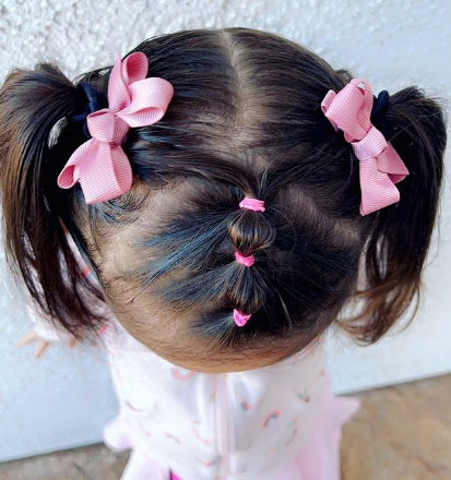 Bow Style Band Ponytail Cute hairstyle
