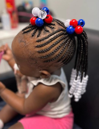 Braids And Beads Cute hairstyle