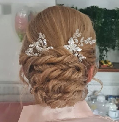 Bridesmaid Twisted Updo Hairstyle