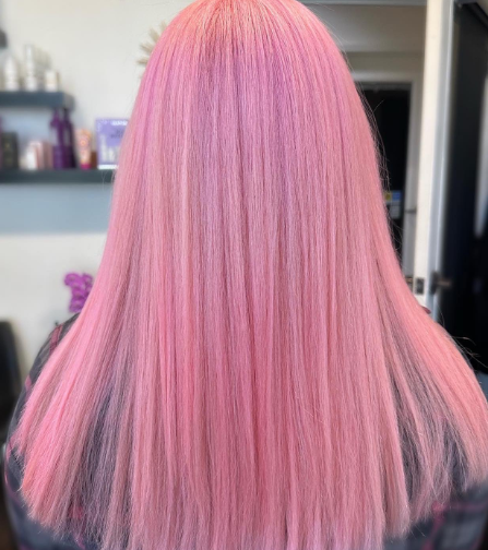 Bright Pastel Pink Hair