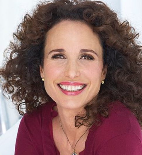 Brown Curly Hairstyle For Women Over 50