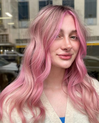 Bubble Pastel Pink Hair
