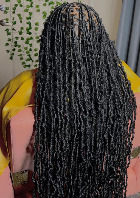 Butt Length Soft And Distressed Faux Locs