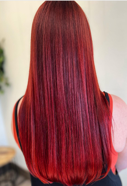 Cinnamon-Shadow-Root Red Ombre Hair Colour Ideas