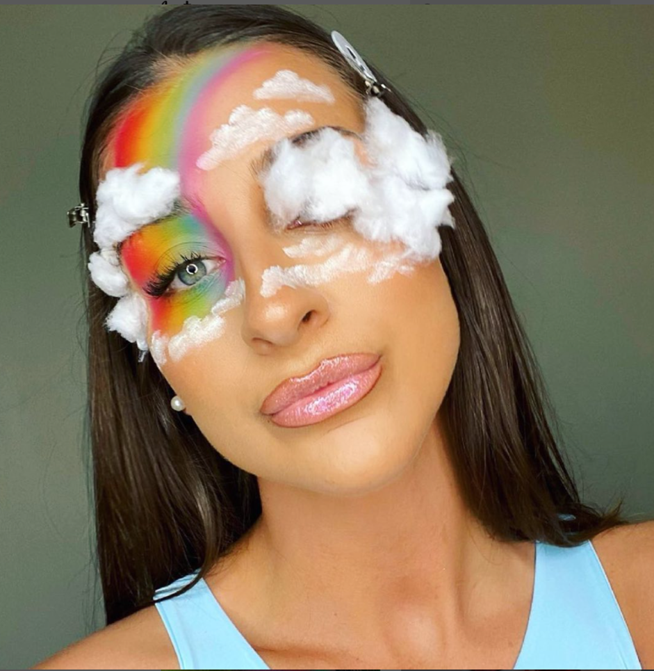 Clouds Rainbow Makeup