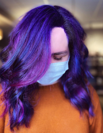 Color Melted Hair With Blue And Purple Hair Ideas