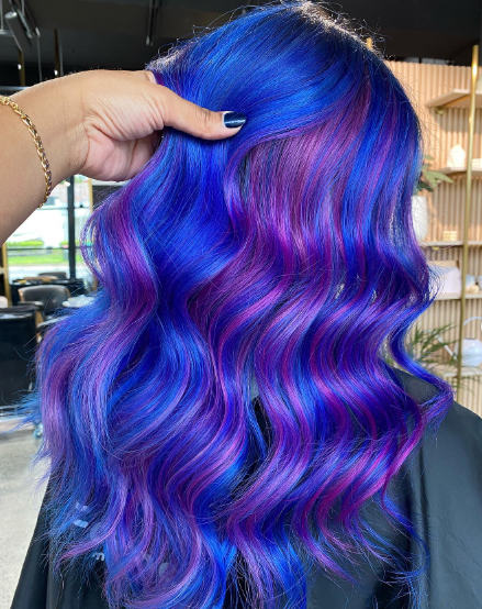 Colorful Hair With Blue And Purple Hair Ideas