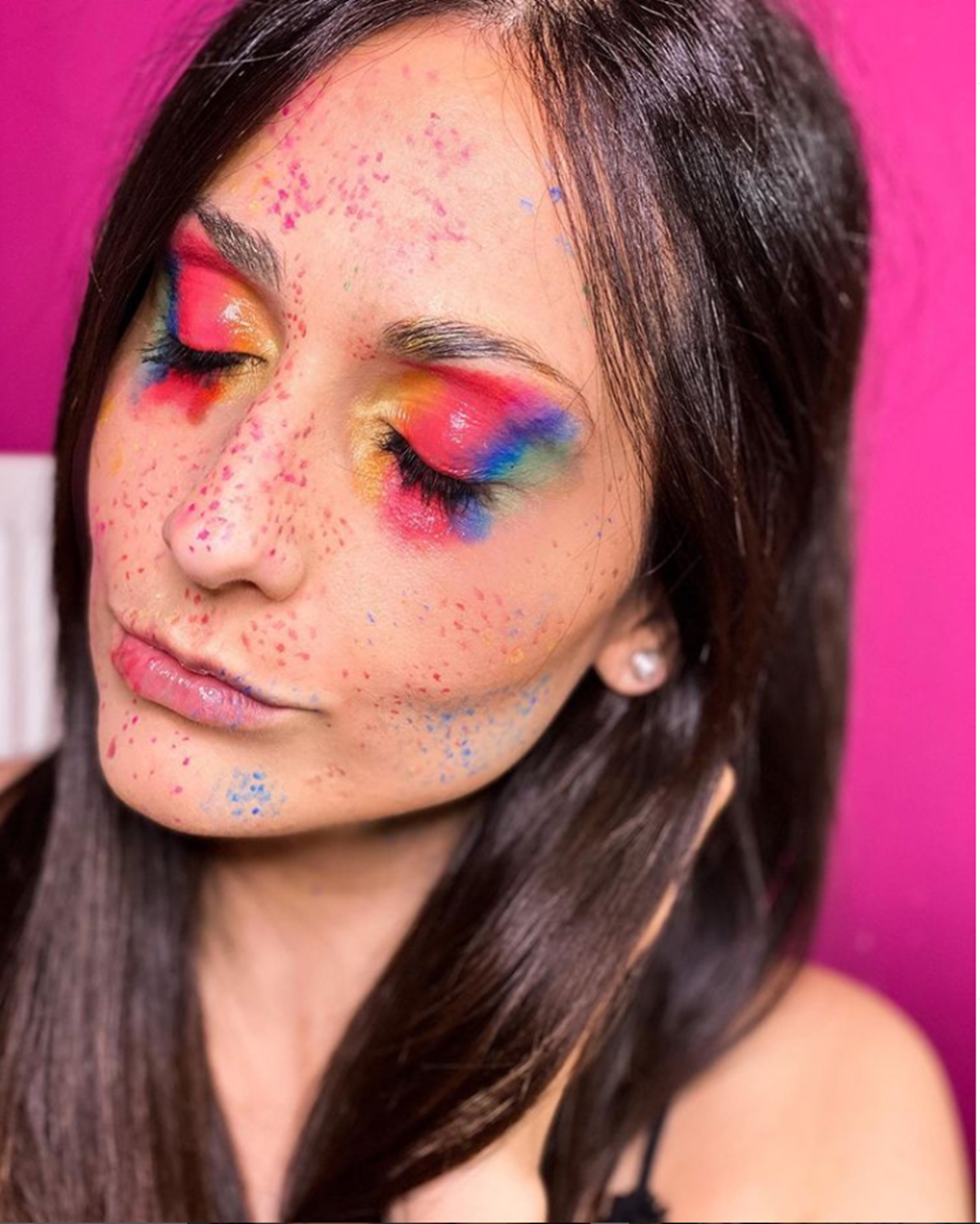 Colorful Rainbow Makeup