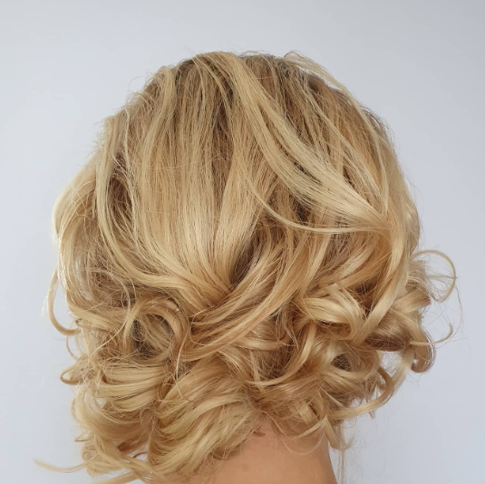 Curls Homecoming Hairstyle For Short Hair