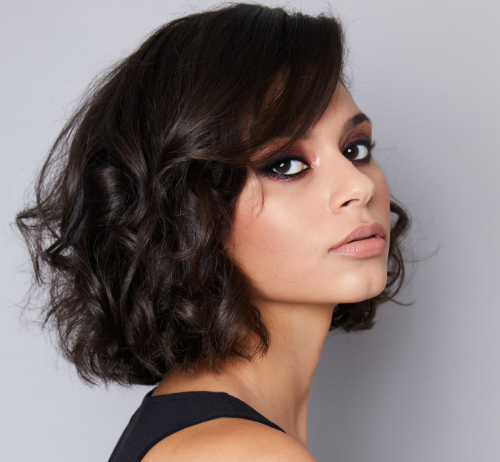 Curls Messy Short Hairstyle For Women 