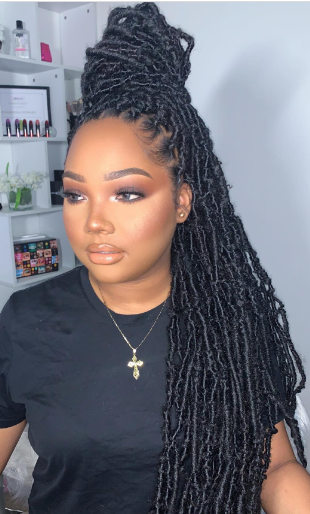 Curly Dreadlocks Soft And Distressed Faux Locs