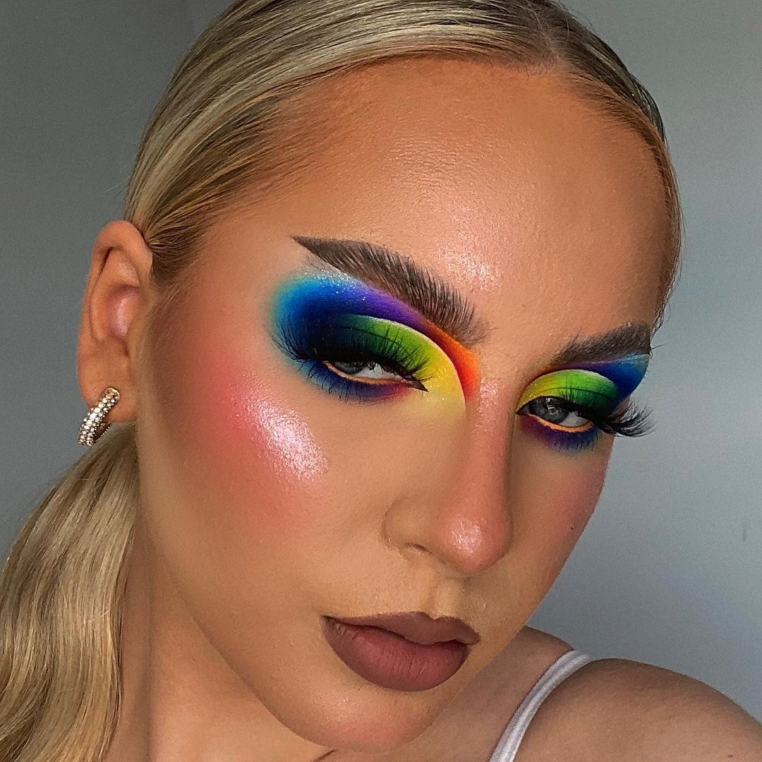 Dazzle Rainbow Makeup Looks