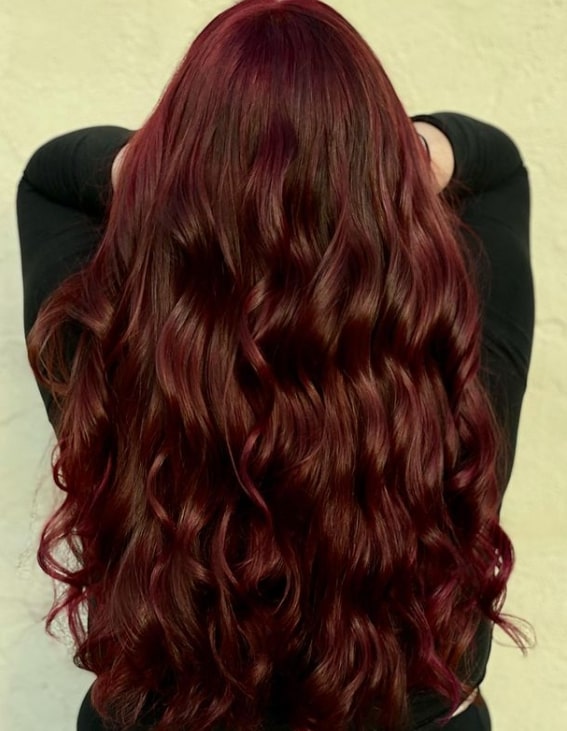 Deep Burgundy Hair Color