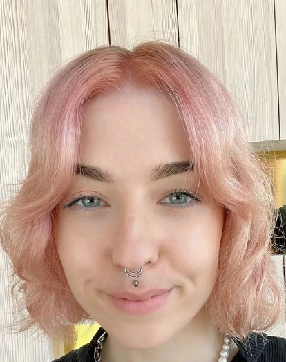 Dusty Pastel Pink Hair
