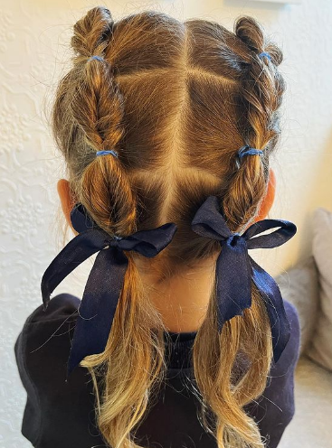 Easy school Box braid Cute hairstyle for girls