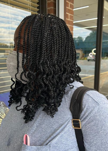 Ends With Curly Kinky Twist Hairstyle