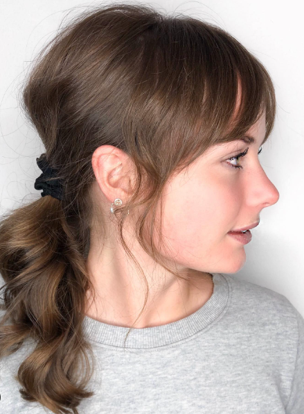 French Low Ponytail Hairstyle