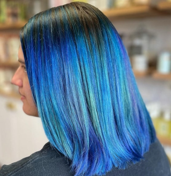 Galaxy Blue Hair Ideas