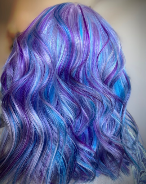 Galaxy With Blue And Purple Hair Ideas