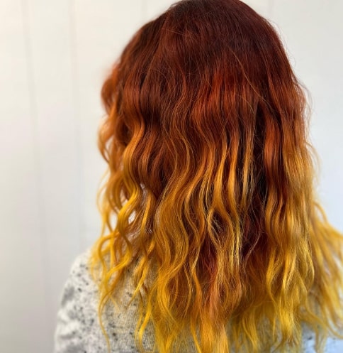 Ginger Fever Balayage Hair Color
