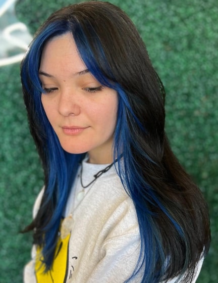Glowing Blue Hair Ideas