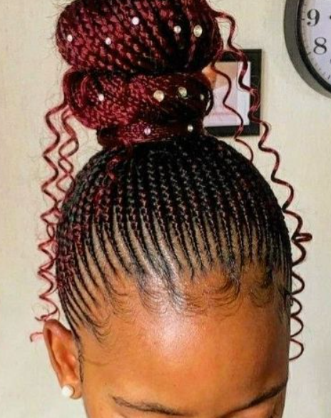Goatee Braid Hairstyle With Weave
