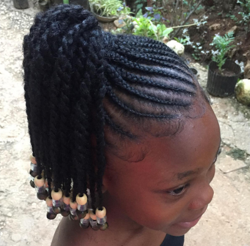 Gorgeous Cornrow Hairstyle For Black Kids