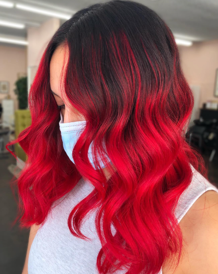 Gorgeous Red Ombre Hair Colour Ideas
