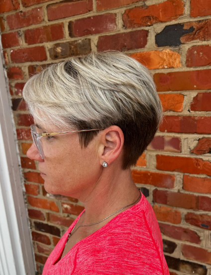 Gray Pixie Cut Hairstyle For Thick Hair