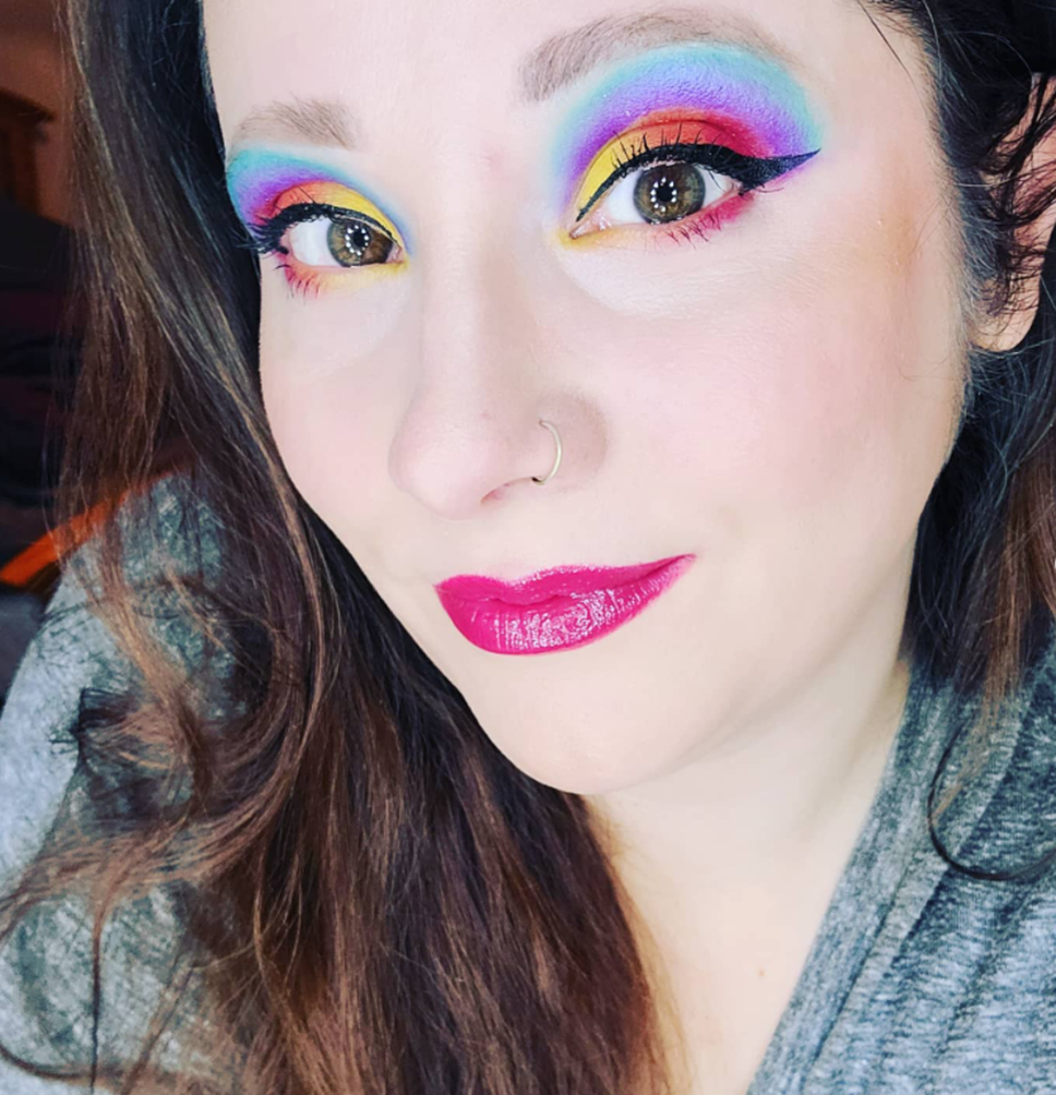 Halloween Rainbow Makeup 