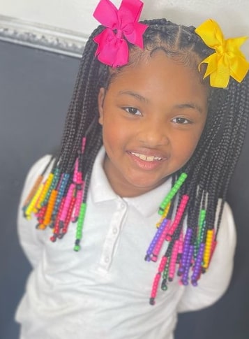 Hartford Braids And Beads Hairstyle For Kids