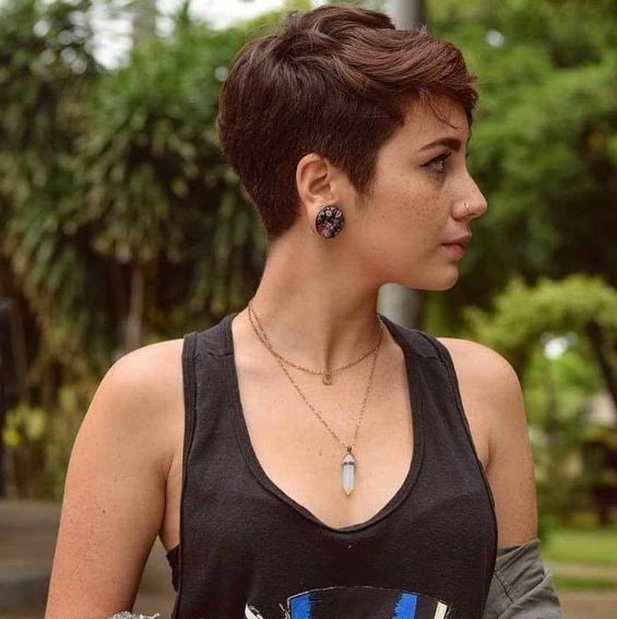 Inverted Pixie Cut Hairstyle